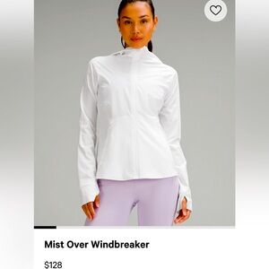 Lululemon white zip jacket